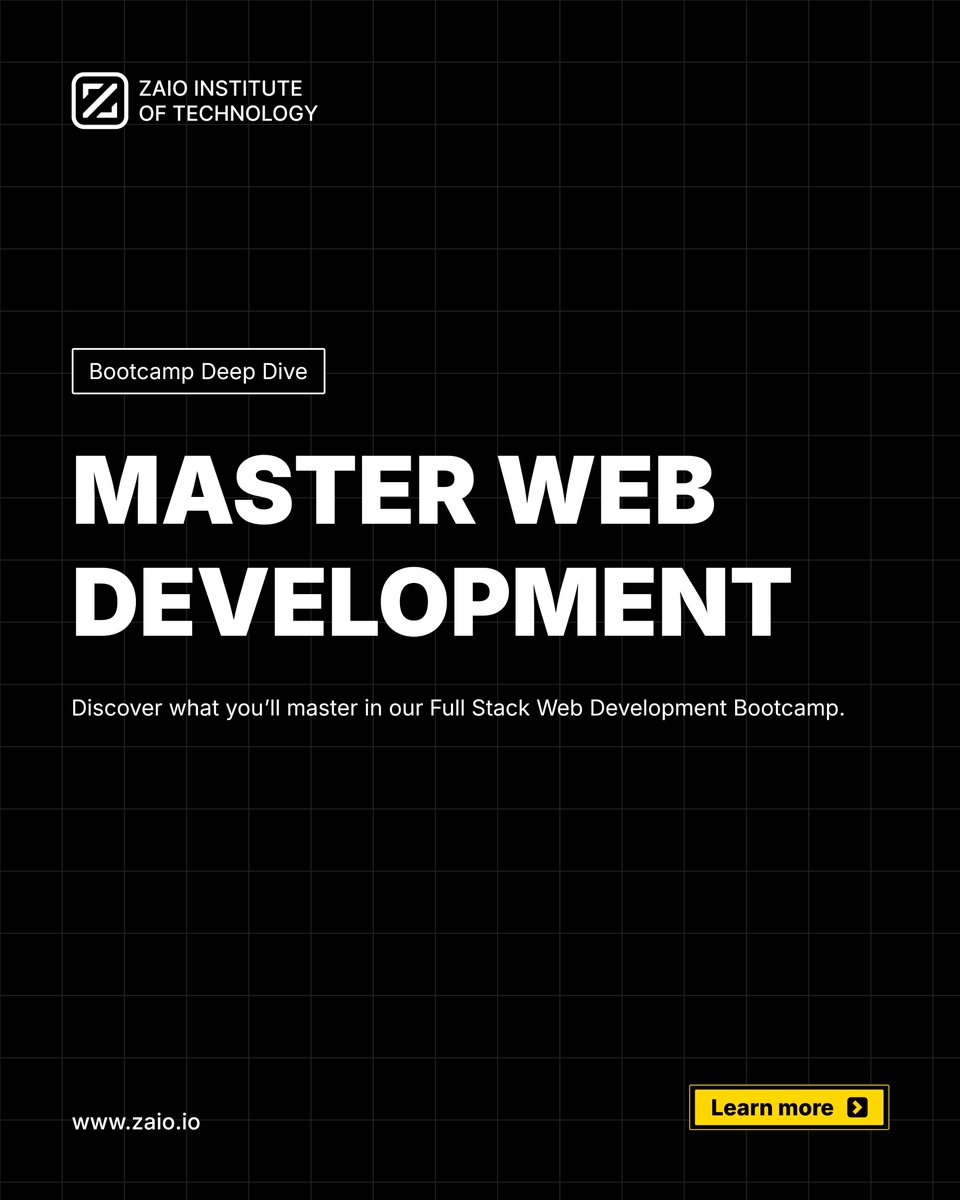 zaiotech's tweet image. Ever wondered what you actually learn in a Full Stack Bootcamp? 👇
Find out how you’ll go from beginner to job-ready in our latest blog.
🔗 zaio.io/blog/what-you-…
#FullStackDeveloper #LearnToCode #WebDevelopment #Zaio #CodingBootcamp