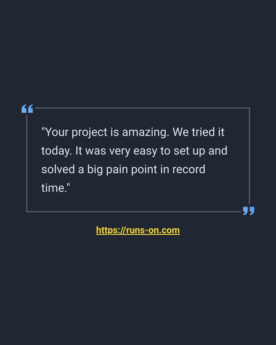 runs-on.com tweet media