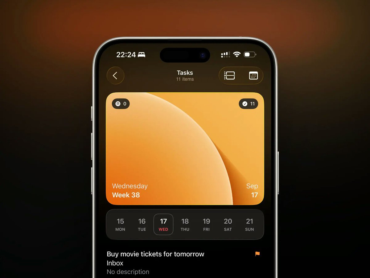 Orange task scheduler by <a href="/tryTodayApp/">Today: To-Do List & Habits</a>