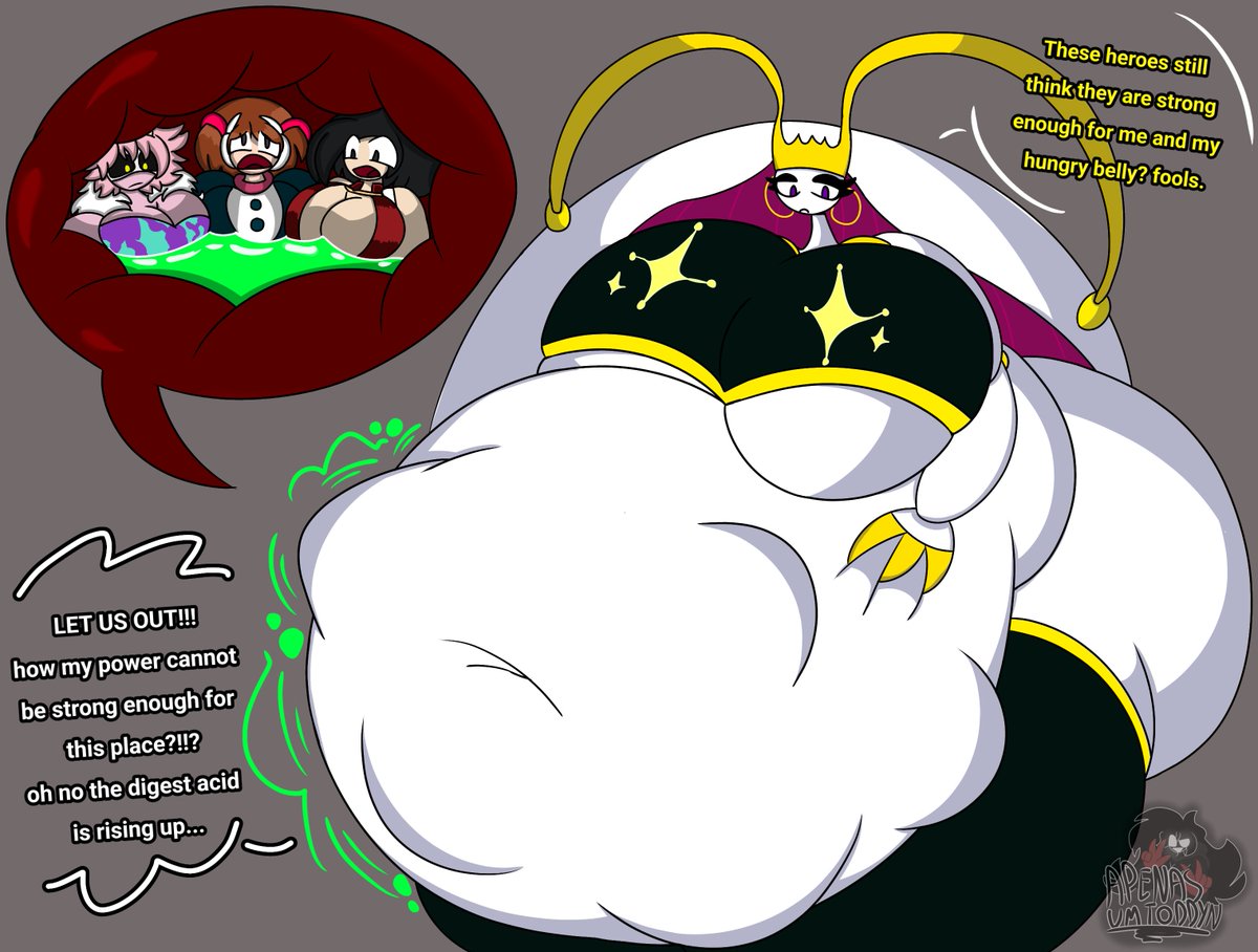 apenasumtoddyn's tweet photo. Art trade with @13Taitan thanks for the trade friend!!!
#vore #phemorasa #pokemon #multiplepreys #digestion #art https://t.co/QtR6d7qY9T