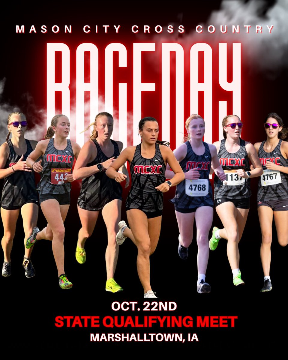 RiverhawkXC's tweet photo. 🖤❤️It’s state qualifying meet day! https://t.co/H8T4rxJsXa