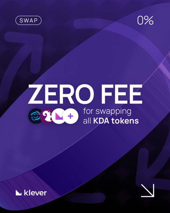 You have less than 24 hours left to enjoy zero fees on KDA token swaps.
The clock’s ticking! ⏰