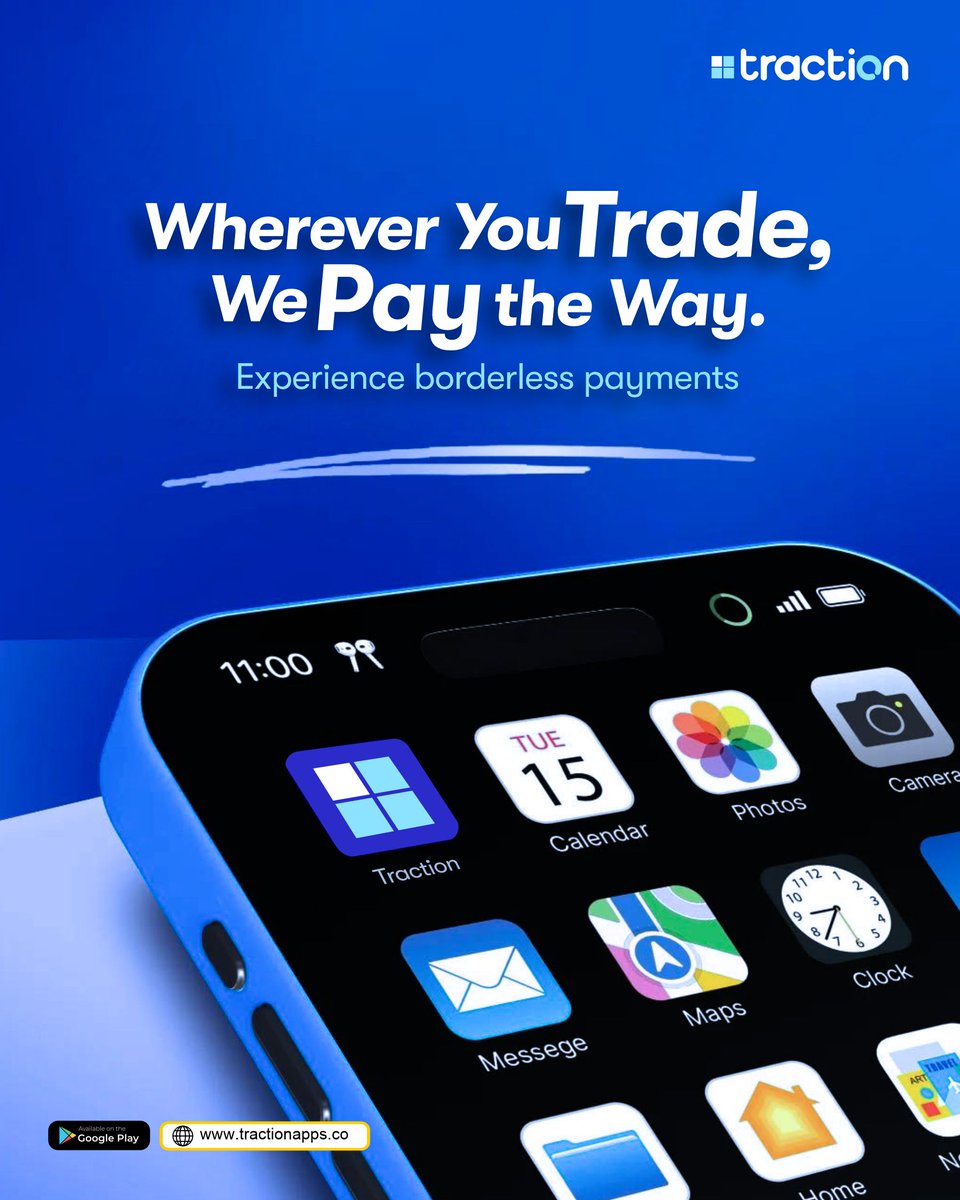 Why limit your hustle?
With Traction, your payments travel as far as your business goes. Let’s help you close every deal, anywhere.
#ontrackwithtraction #tractionapps #traction