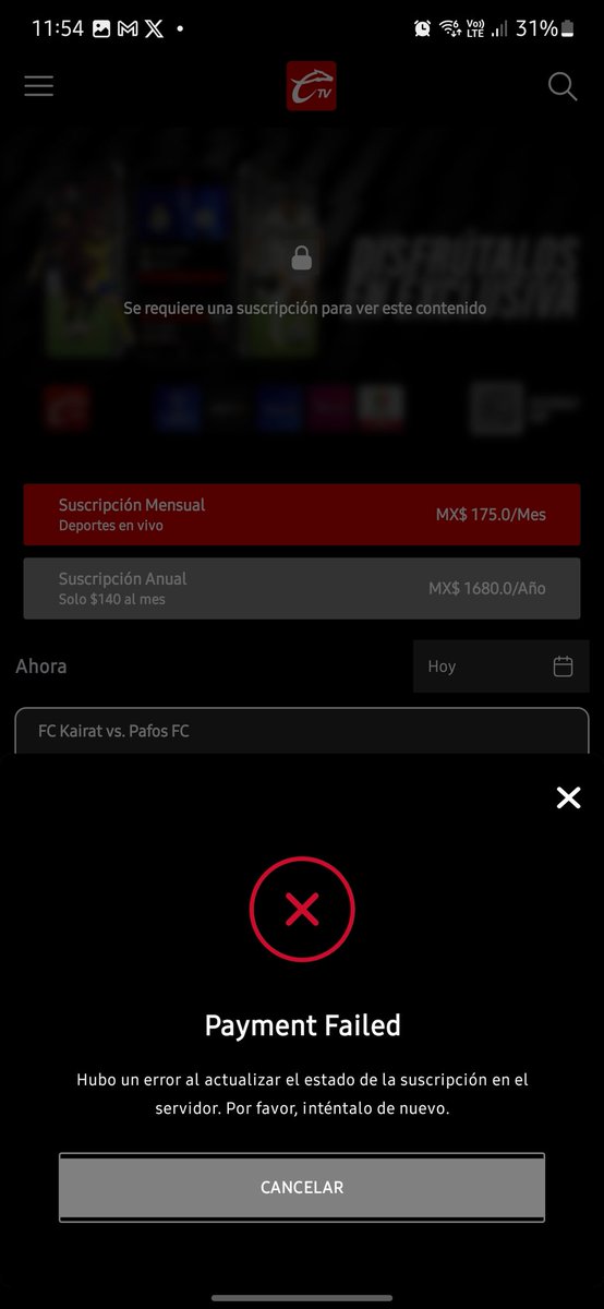 p_ep__e's tweet photo. @somos_FOX Cuánto tiempo va a fallar su app ? Una basura ahora me voy a quedar sin ver la champions y ustedes se van a volver a robar mi dinero https://t.co/FQ9eu1wVp2