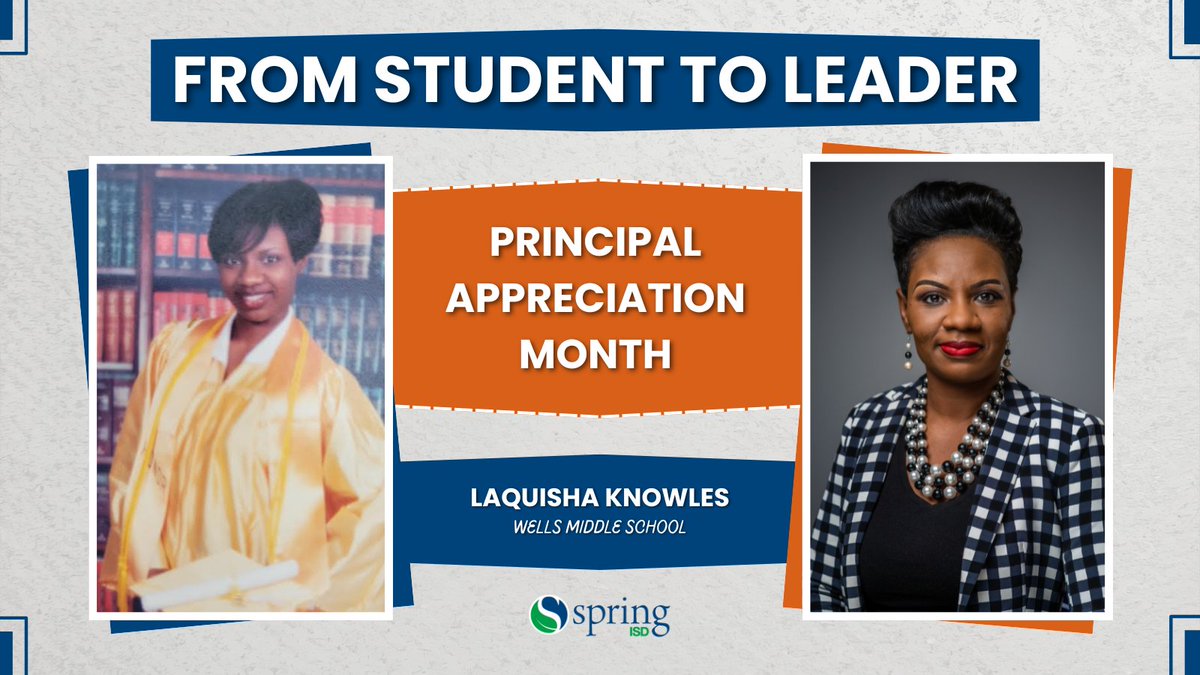 SpringISD's tweet image. Today, we celebrate Wells Middle School’s LaQuisha Knowles. Life advice for students: “Never give up! Just give it another day!” We’re grateful for your leadership in Spring ISD. @WellsWolverines @SISD_CoA