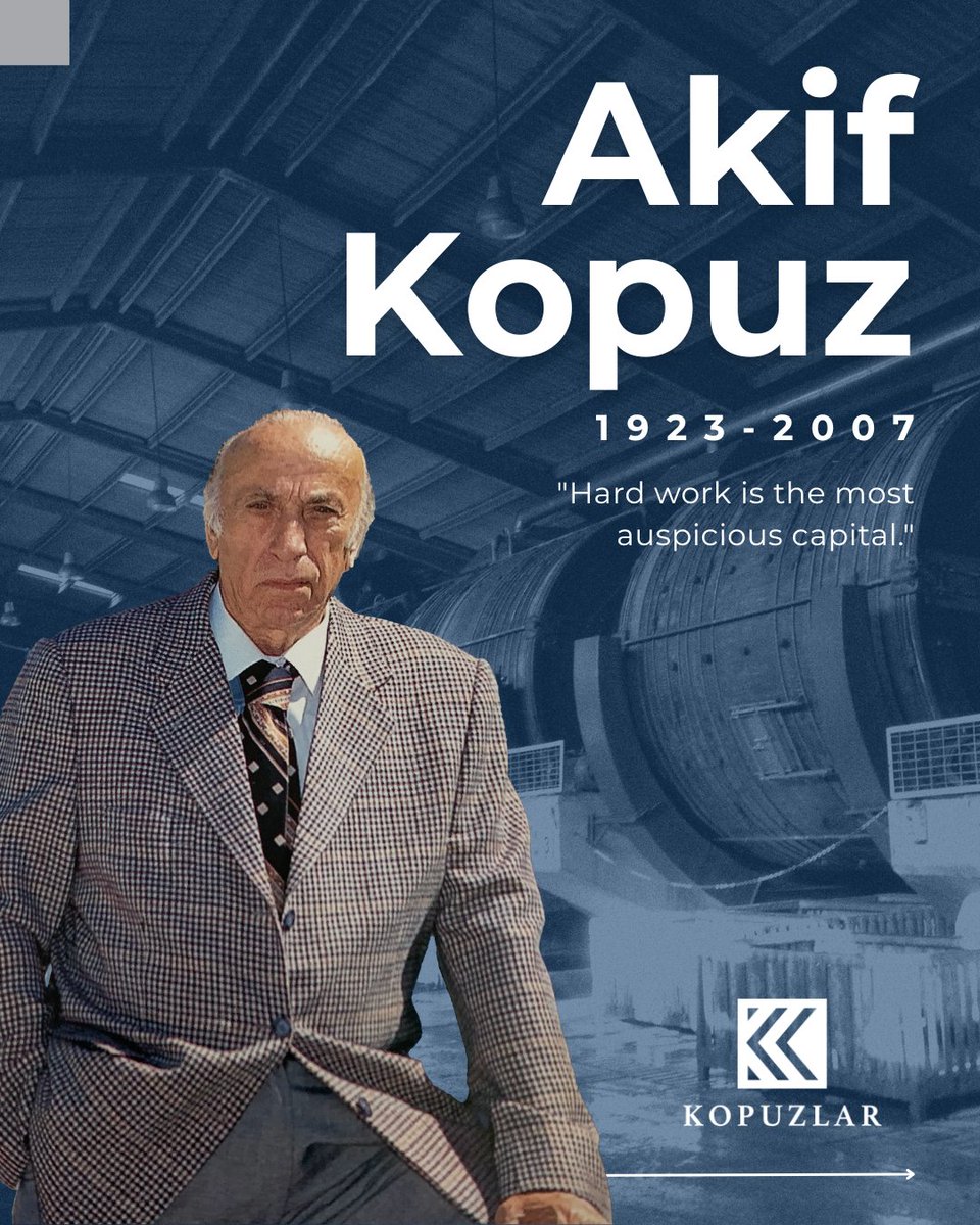 Grubumuzun kurucusu merhum Akif Kopuz’u aramızdan ayrılışının yıldönümünde sevgi, saygı ve özlemle anıyoruz.

---

We commemorate the founder of our group, the late Akif Kopuz, with love, respect and longing on the anniversary of his death.