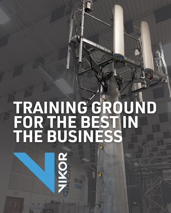 At VIKOR’s Sioux Falls HQ, technicians train on-site using dedicated towers for real-world safety and climbing experience. Partnering with Southeast Tech, the team is helping develop the next generation of tower professionals. ow.ly/TKwK50XeagV