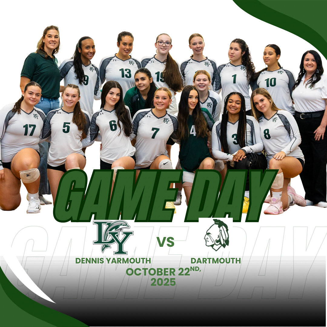 DYRHSvolleyball's tweet photo. Last regular season game today at Dartmouth! Go Dolphins! https://t.co/fUlfNqvnI2