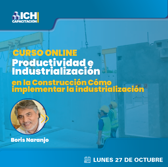 [ICH Capacitación] ¡No se queden fuera de la 1a Edición del #cursoonline "Productividad e Industrialización en la Construcción - Cómo implementar la Industrialización"!

En este curso, se abordarán temáticas como la implementación de procesos industrializados, optimización de la