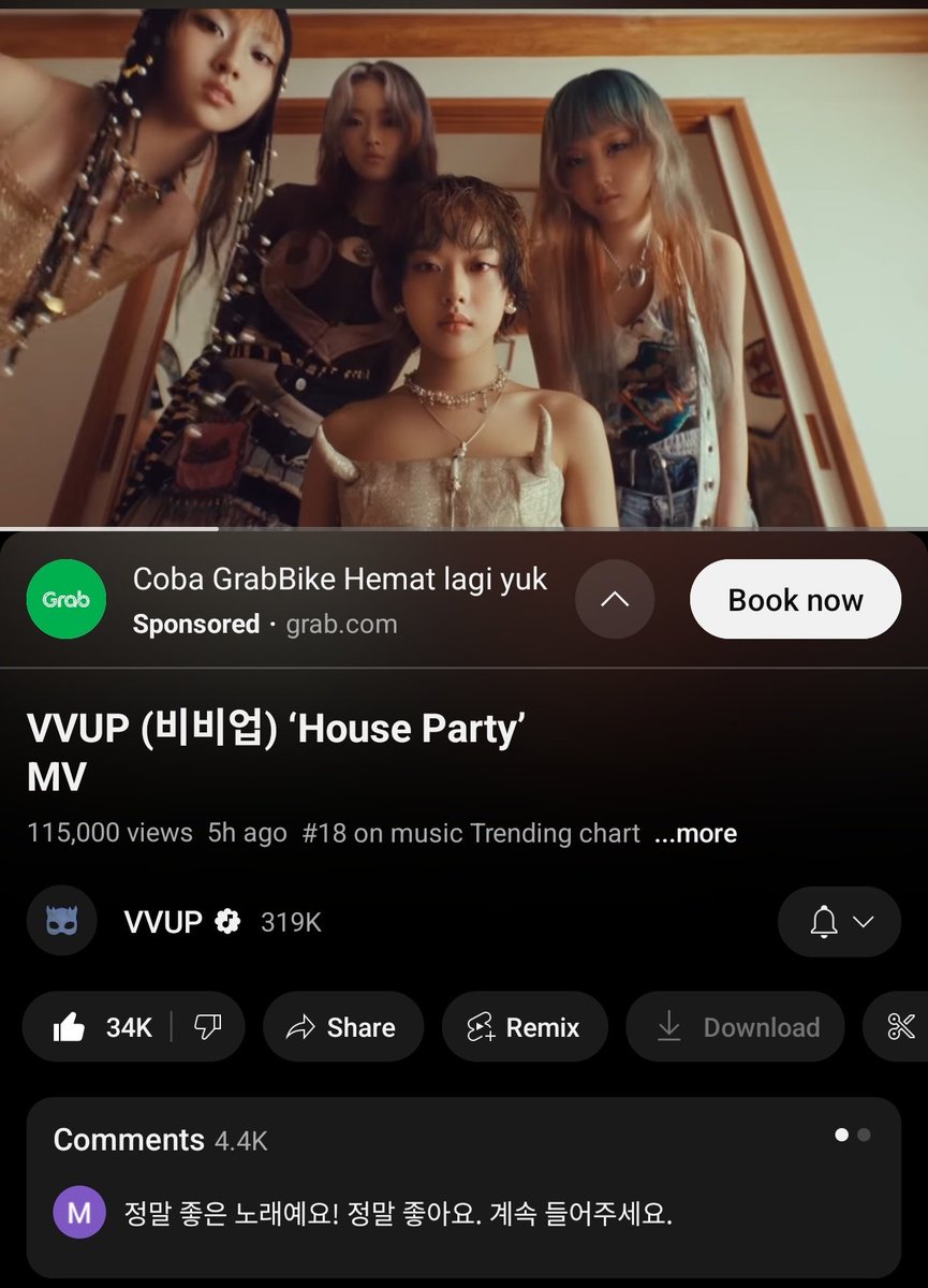 SKhirji91643's tweet image. Dah 115k views, #18 trending music chart. 
Lanjutkan guys
House Party with VVUP

#VVUP #비비업 #HouseParty #VVUPComeback #VVUPHouseParty_OutNow