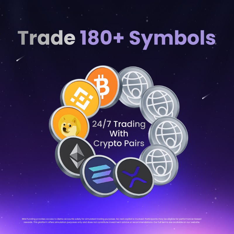 BemFunding's tweet photo. Go beyond the basics.

The BEM Extended Model gives traders access to 180+ pairs, weekly rewards, and a structure designed for consistent growth.

This isn’t just Forex, it’s evolution.