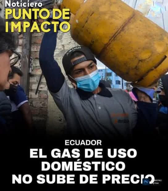 El pasado lunes 20 de octubre, el Ministerio de Ambiente y Energía, informó que la Agencia de Regulación y Control de Hidrocarburos ratificó el precio del gas licuado de petróleo de uso doméstico en USD 1,65 y que no se dejen engañar por especulaciones y falsas noticias...