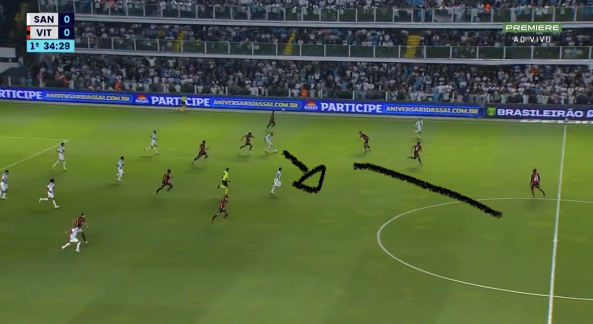 emersin6's tweet photo. toda vez que eu olho pra esse lance eu fico mais indignado 

a cabeça baixa
os 3 jogadores do Vitória com o corpo já direcionado pro passe na ponta
o companheiro no meio sozinho
o outro lateral ja despontando pro contra ataque 

domingo é titular de novo. https://t.co/pZnqarV5nA