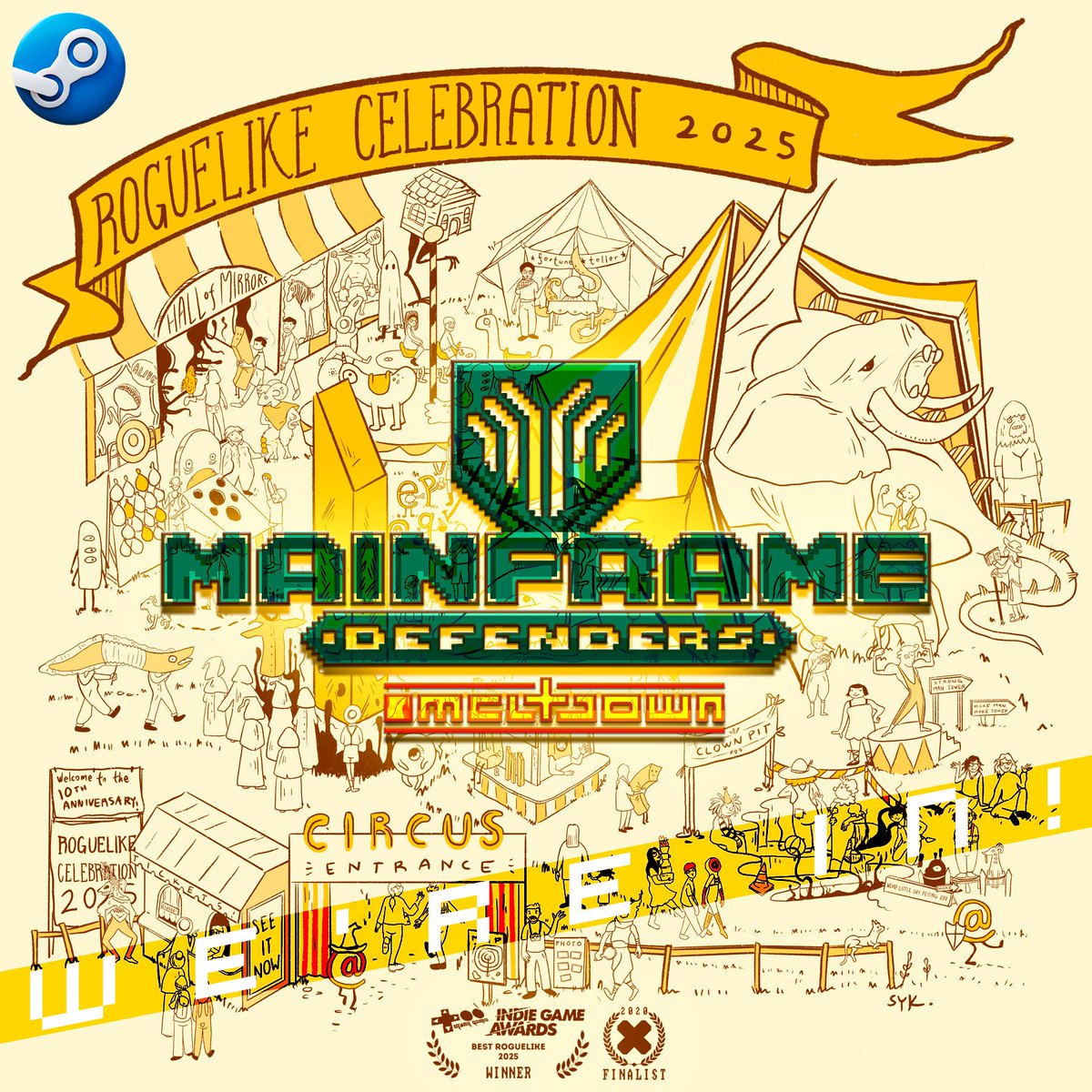 SyntheticDomain's tweet image. Synthetic Domain joins the Roguelike Celebration Steam Event 2025 on Steam.

[ Mainframe Defenders ] - tr.ee/SY4yTj
Event (October 21–27) - tr.ee/O4jSKf

Thanks to the organizers @roguelike_con

#IndieGame #Steam #RoguelikeCelebration #Roguelike #TacticalRPG…