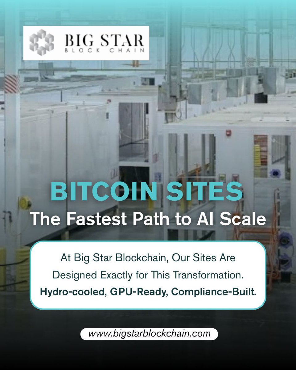 Investors: this is executable arbitrage. 
💻 Compute is the new commodity — we’re already producing it.

📩 Learn how our dual-capacity sites unlock yield across markets → bigstarblockchain.com
📩 DM <a href="/BigStarMining/">BigStar Blockchain</a> or IG: @bigstarblockchain to join our next investor briefing.