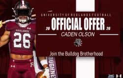 CadenOlson13's tweet image. After a great phone call with @UR_CoachGood I am blessed to have received an offer from University of Redlands. @UofR_Football