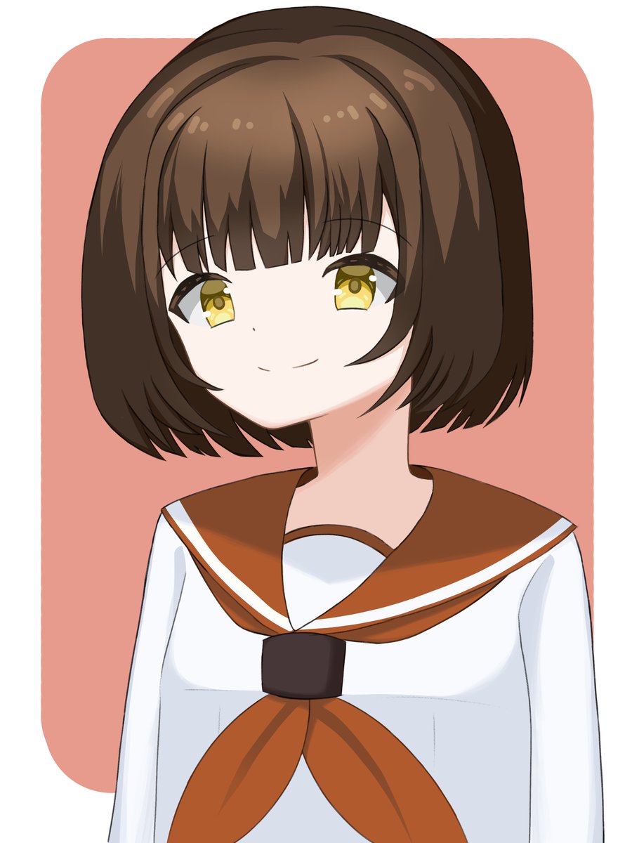 OmagonD's tweet photo. 「修正」
セーラー服練習
＃絵
＃イラスト
#art 
#illustration https://t.co/u5JR8JbLi8