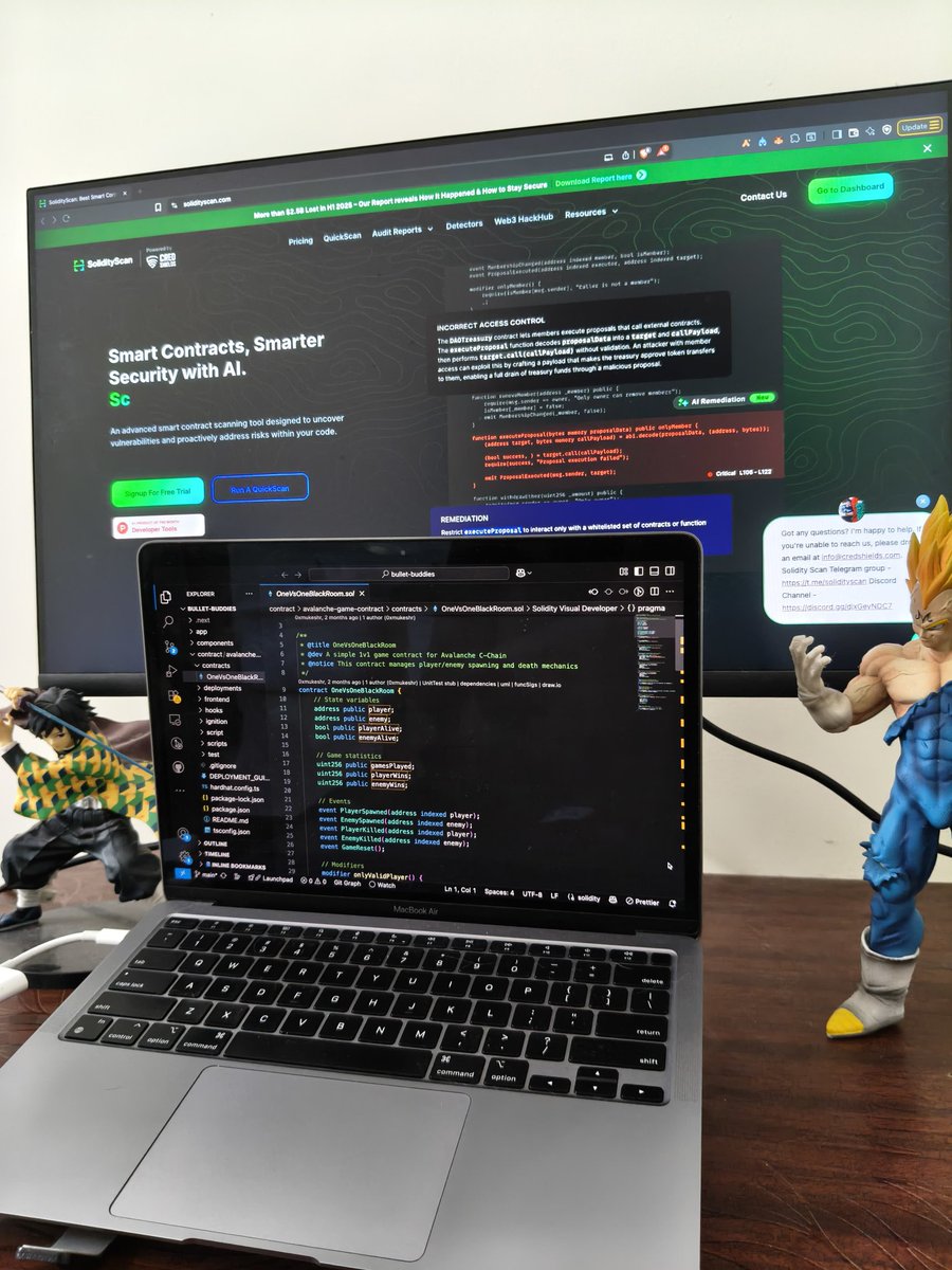 NeeleshW3's tweet image. I wasn’t safe and secure this Diwali…
But my smart contracts are thanks to @SolidityScan 😎🛡️
Because even code deserves protection from unexpected fireworks! 💥
#Web3Security #SmartContracts #SolidityScan #StayShielded