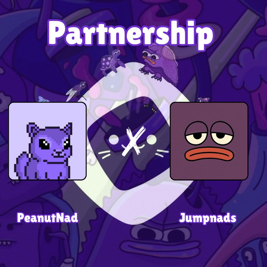 Peanut_Nad_'s tweet image. New Partnership🤝
PeanutNad x @jumpnads
To celebrate this collab, we’re giving away:
5 GTD WLs for @Peanut_Nad_
5 FCFS WLs for @jumpnads
How to join:
🔸Follow @Peanut_Nad_ & @jumpnads
🔸Like & RT
🔸Drop your Monad wallet address
72h