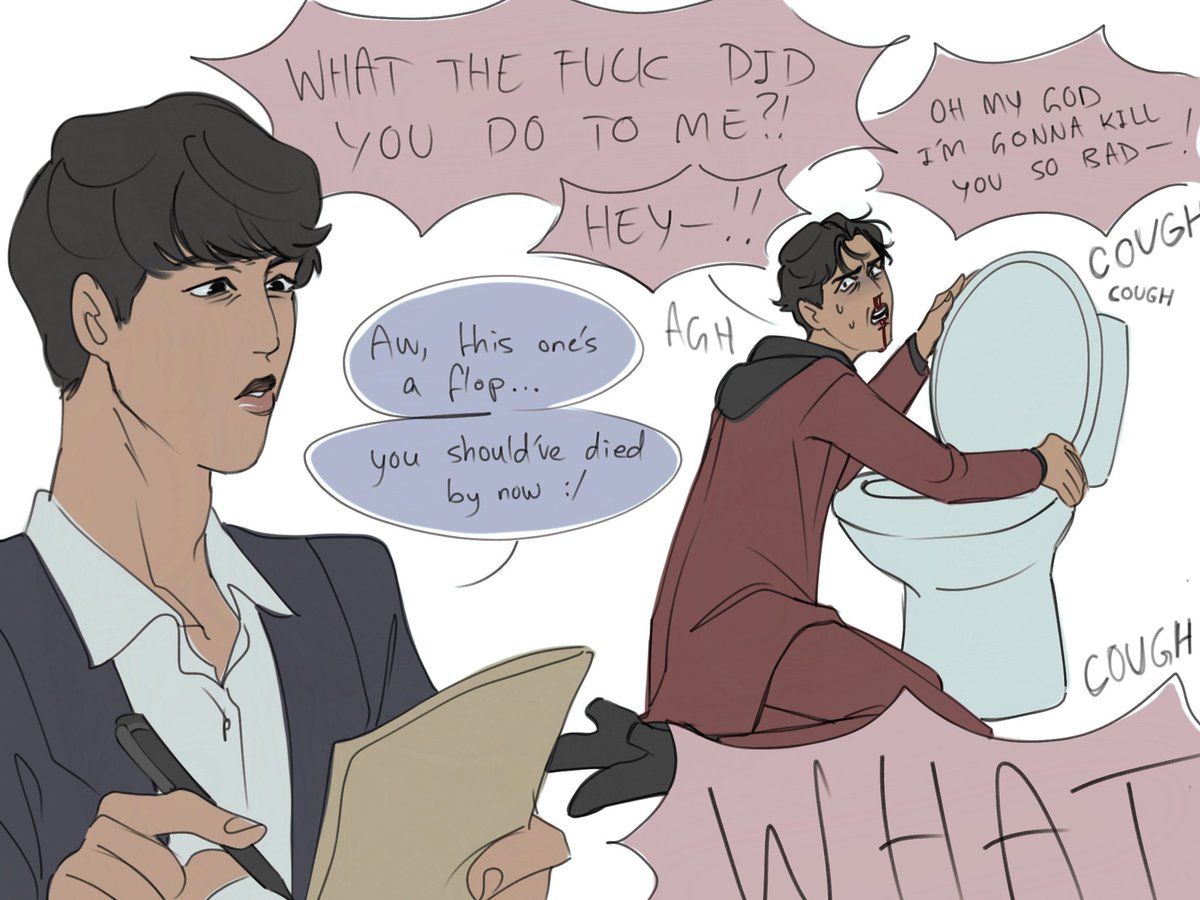 multiakimo's tweet image. Made the mistake of thinking about this combination some more bc why would they actually be kinda funny together 😔

#emergencydeclaration #mantis