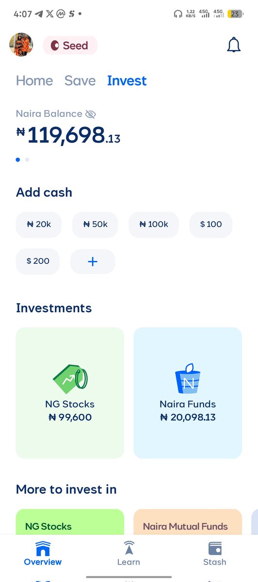 Some stocks mutual funds #cowrywise