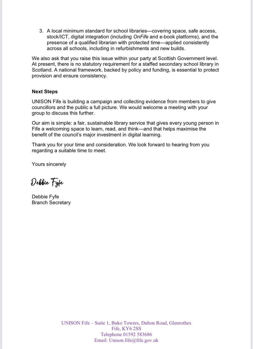 UNISON Fife tweet media