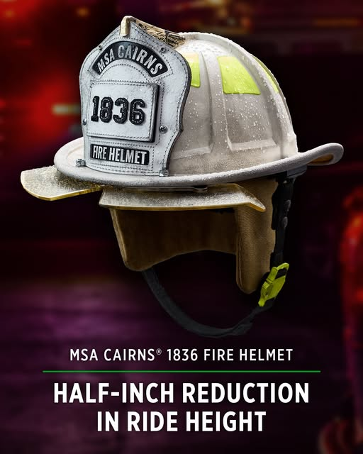 ABCFireSafetyMB's tweet photo. Safety calls for innovation. The MSA Cairns® 1836 features a half-inch reduction in ride height, which helps keep the helmet from being top-heavy, improves balance, and reduces strain on the wearer’s neck. https://t.co/HjhnuQjPsV https://t.co/mEzx2rDlLX