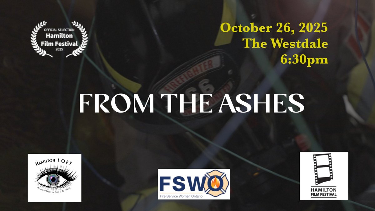 Proud sponsor of <a href="/TheHamiltonLOFT/">Hamilton Ladies of Film & TV (LOFT)</a> "From the Ashes" short doc that "reveals the grit, resilience and camaraderie of female firefighters while challenging outdated perceptions and sparking vital conversations" showing as part of the <a href="/HamiltonFilm/">Hamilton Film</a> festival.
filmfreeway.com/HamiltonFilmFe…