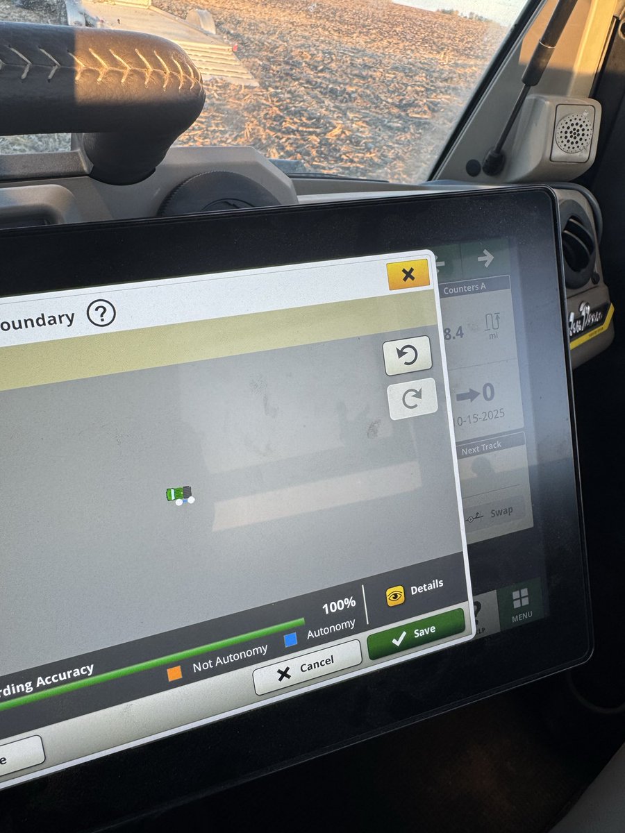 Boundary mapping continues.  New software update includes an undo button which is much nicer than starting completely over after a mistake.