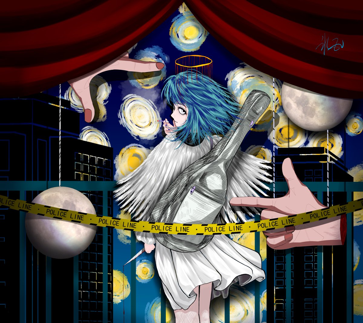 KooriEV's tweet photo. 終幕天使

#フォロワー1万人以下の神絵師発掘したい
#絵描きさんと繋がりたい 
#絵柄が好みって人にフォローされたい 
#イラスト
#秋の創作クラスタフォロー祭り https://t.co/CM0o626BNR