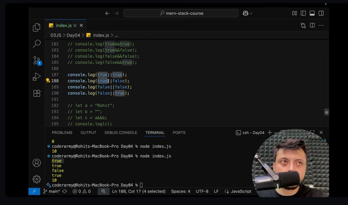 pawan_bisht777's tweet image. 17. JavaScript Core Concepts! ⚡ Operators &amp;amp; Control Flow
📍Topics:
✅ Arithmetic &amp;amp; Comparison Operators
✅ Type Conversion (Coercion)
✅ if-else  Statement
✅ For, While, Do-while Loops

Notes: notion.so/JS-Java-Script…
GitHub: github.com/IamPawan777/Fu…

#JavaScript #Coding #WebDev