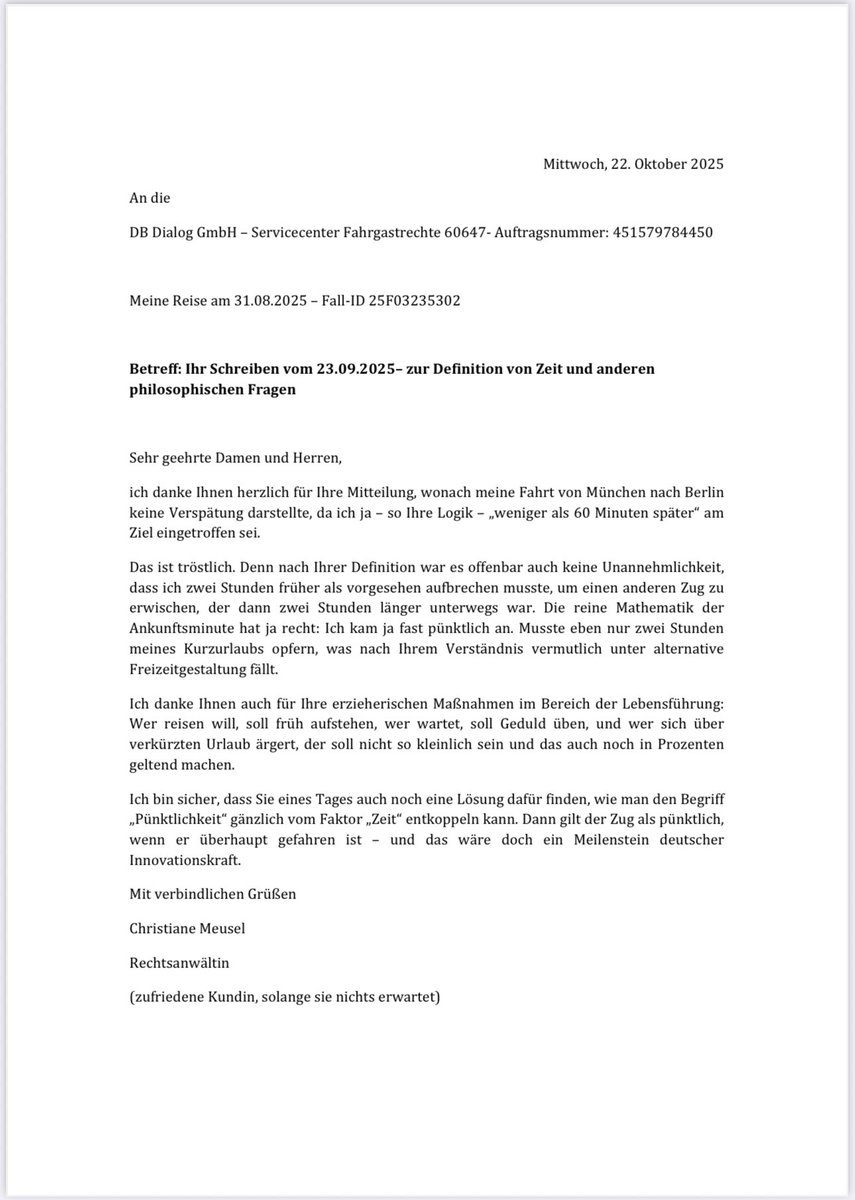 RAin_Meusel's tweet image. #DB

Die Relativität der Pünktlichkeit 🤓