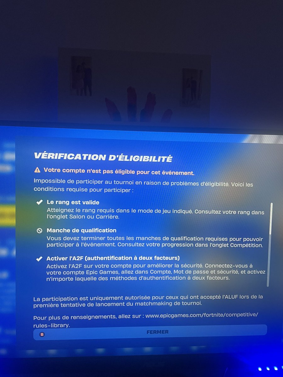 FlOr1annn's tweet photo. quelqu’un sait pk j ai ca sur la cup div 5 de demain et des autres cup qu’il y’a aussi ? https://t.co/I22CtmdlcB