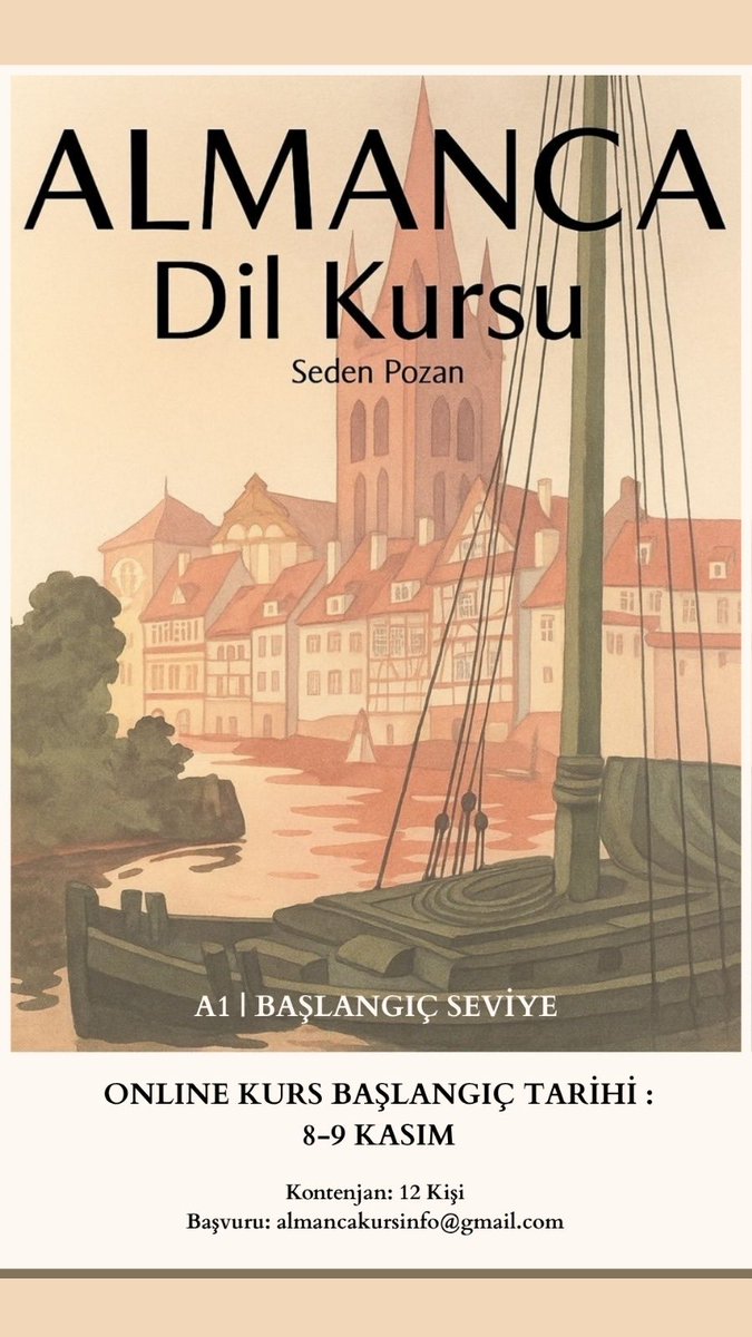 Herkese merhaba! Kasım ayında A1 seviyesinden başlayarak ilerleyeceğimiz Almanca kursunun detayları aşağıdadır. Almanca öğrenmek isteyen herkesi bekleriz. :) Başvuru için: almancakursinfo@gmail.com
