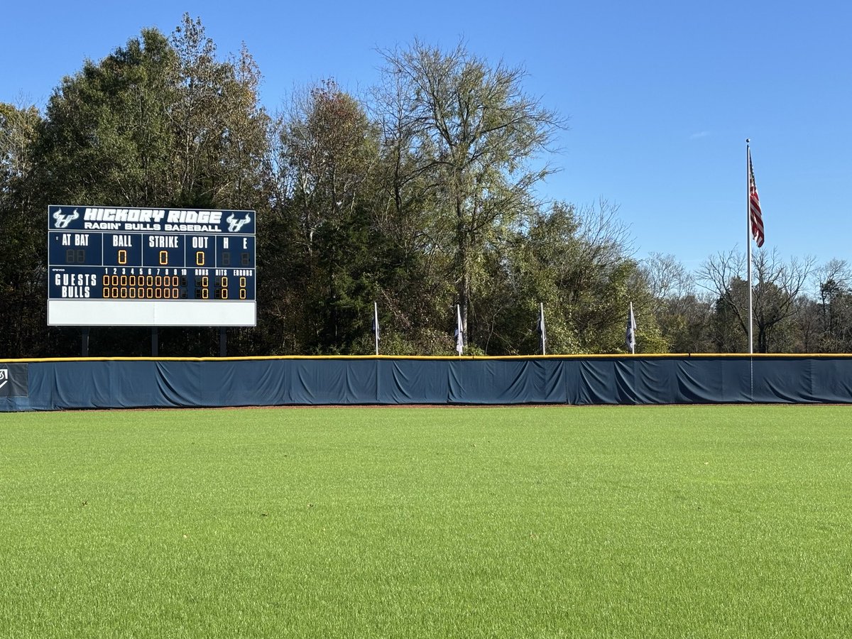 For the 2nd year in a row our field was voted <a href="/_NCBCA/">NCBCA</a> Region 6 Field of the Year. Thanks to the <a href="/_NCBCA/">NCBCA</a> and all the coaches that nominated and voted for us! <a href="/hrhsbulls/">Hickory Ridge Ragin’ Bulls 🤘🏻</a> <a href="/HRHSBoosters/">HRHS Boosters 🐮💙🤘🏼</a>
