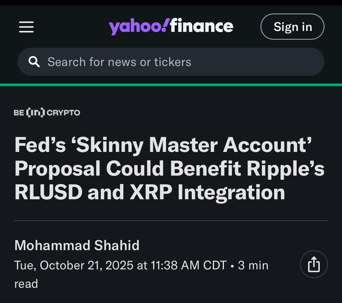 The Fed together with Ripple. Not my words. These came directly from the  Fed. 🫡