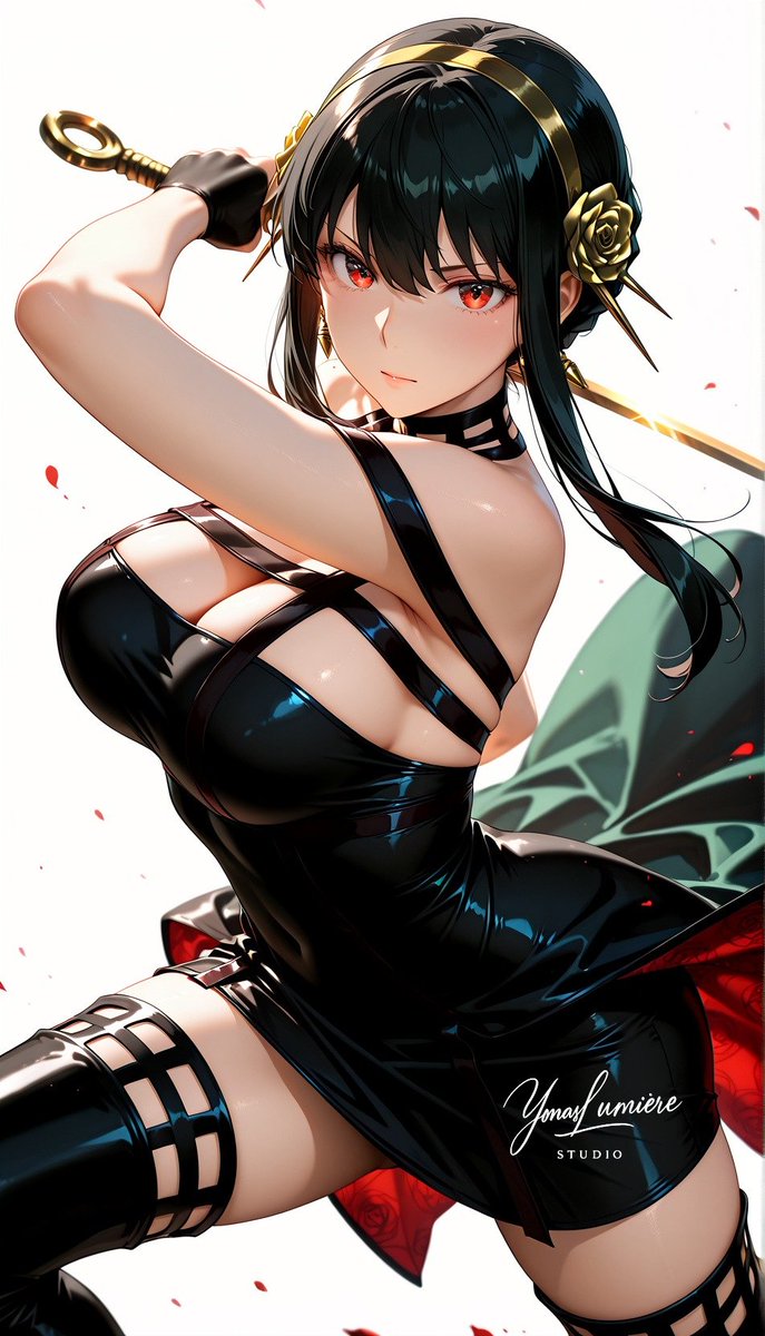 oneesan_aiart's tweet image. Deadly beauty behind a gentle smile. 🖤 #YorForger #SpyxFamily #AIart #YonasLumiereStudio #ヨルフォージャー #スパイファミリー