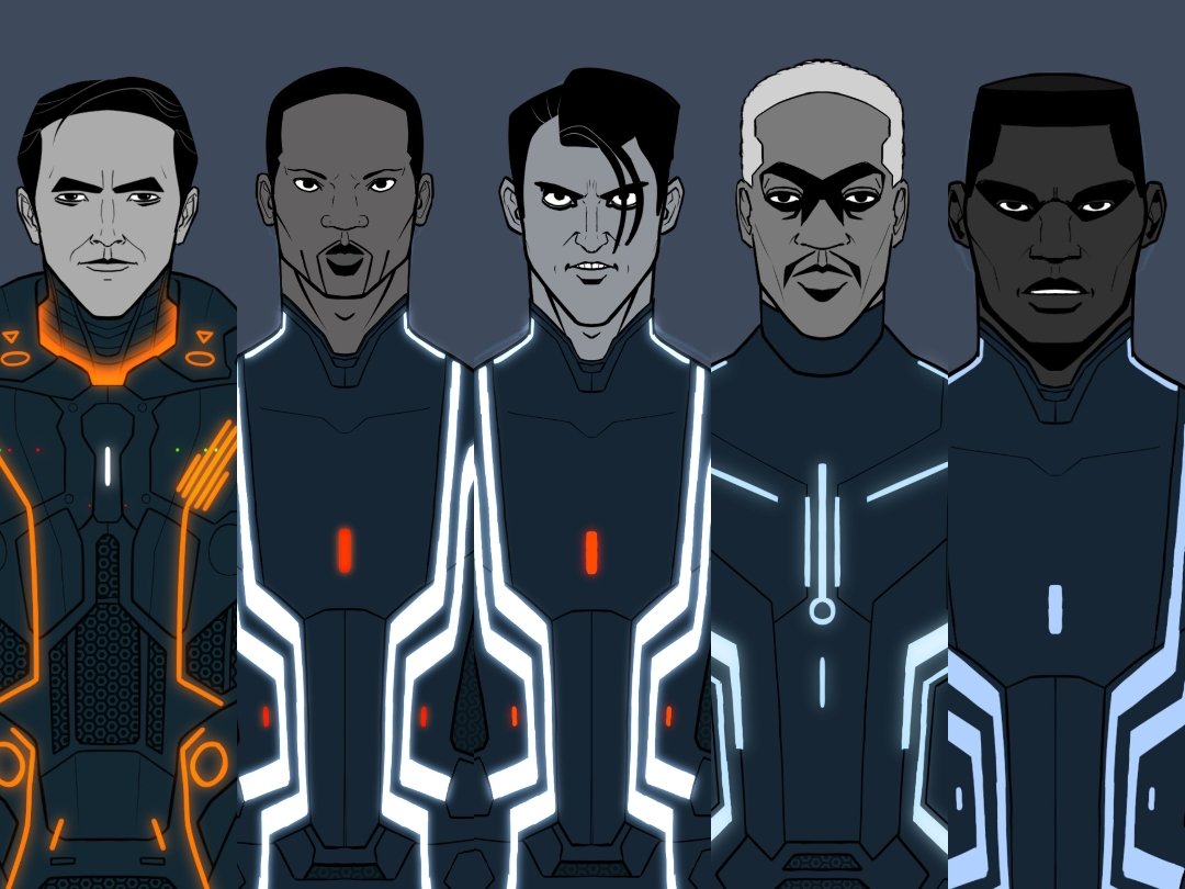 Here's a peak of the TRON Uprising characters I plan on drawing soon