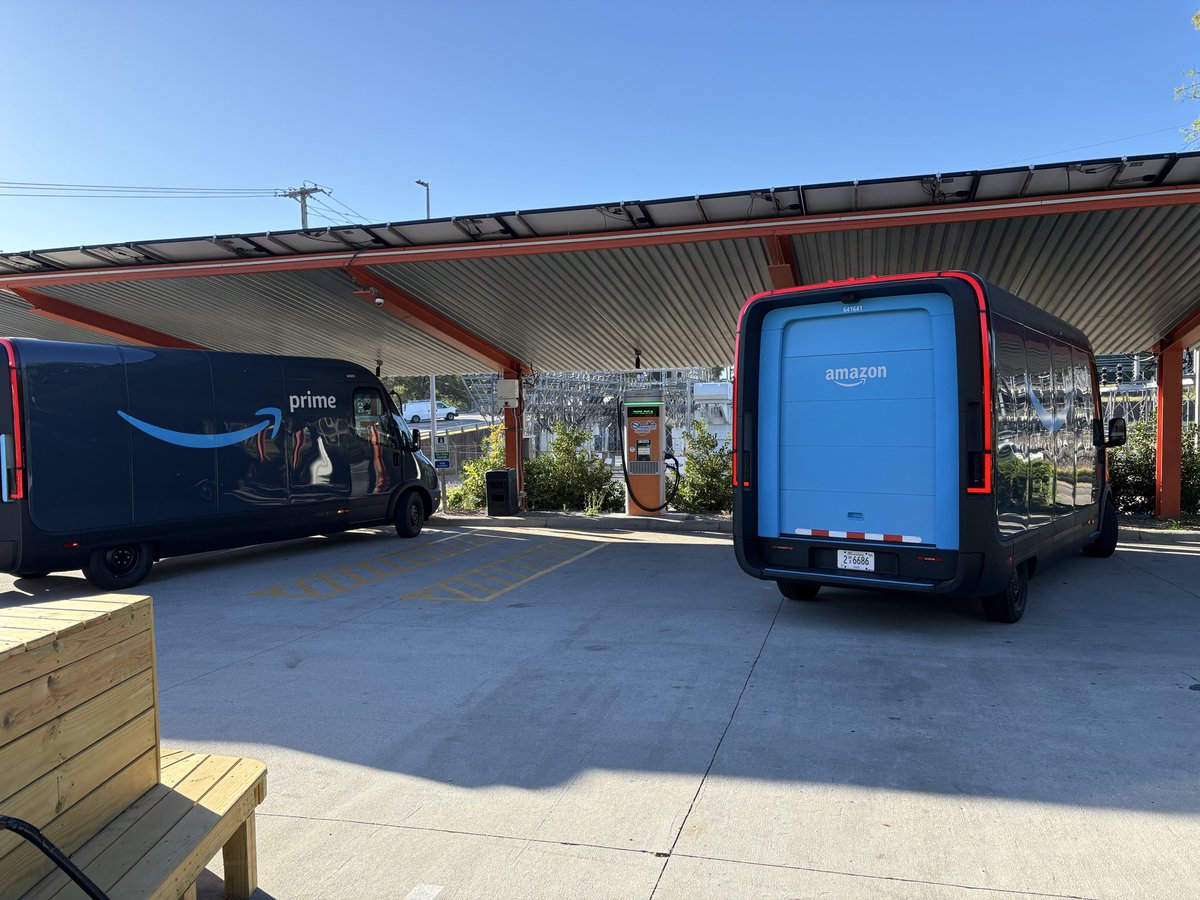 Obviously they’ll have their own charging infrastructure installed before a wider rollout, but the Rivian Amazon delivery vans are coming to Central Arkansas!  😎