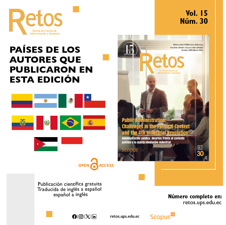 👨‍🏫🌍Retos impulsa la publicación de #artículos escritos por #autores de todo el #mundo.
🔍 Número completo: retos.ups.edu.ec/index.php/reto…
#RevistaRetos #SoyUPS #economía #administración #administraciónpública #IA #InteligenciaArtificial #consumosostenible #emprendimiento #compra