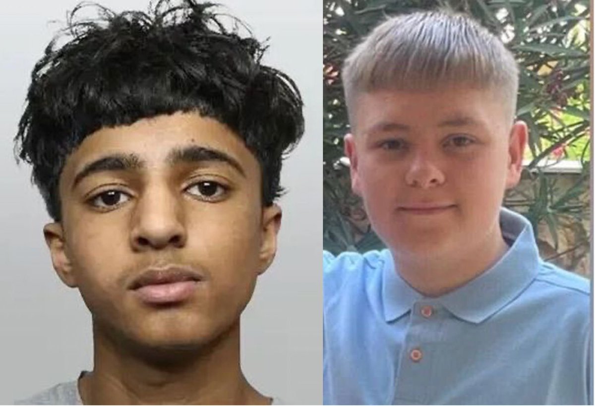 Meet Mohammed Umar Khan, who was found GUILTY of brutally m*rdering 15yo Harvey Willgoose with a hunting knife at All Saints Catholic High School in England.

Khan stabbed Willgoose in the chest multiple times in front of his classmates, fatally striking his heart. Khan was also