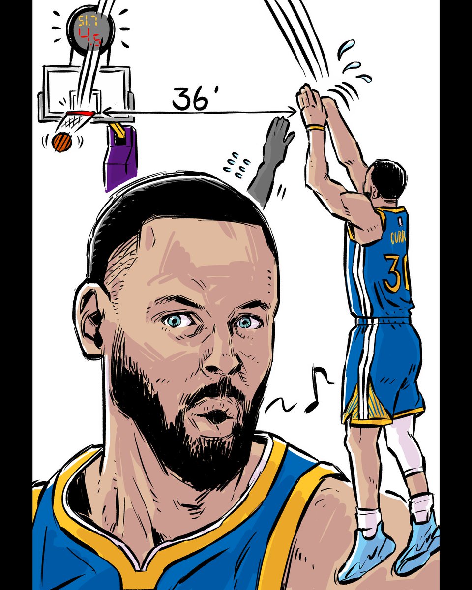 luckymong1's tweet image. 36-foot Dagger in the season opener. #StephenCurry #Warriors