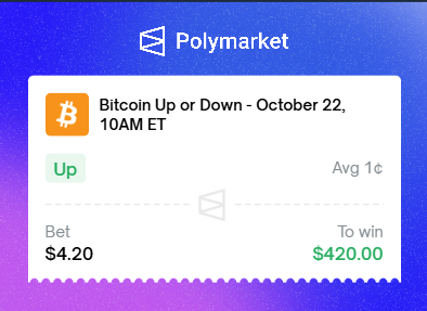 TheCryptoEcon_'s tweet photo. I just put my money where my mouth is on @Polymarket. https://t.co/h344ZejbvC