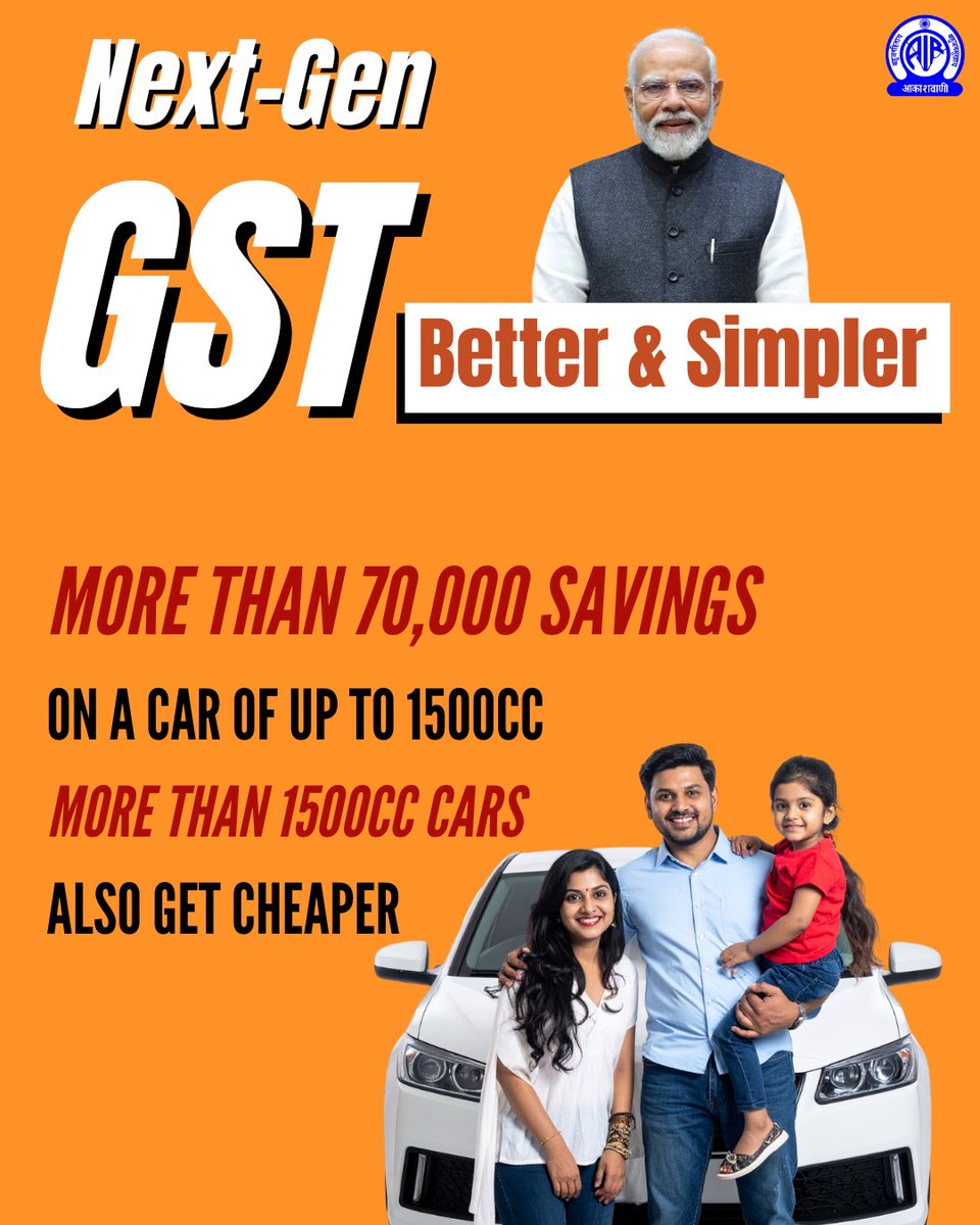 airkota87's tweet image. #GSTBachatUtsav #NextGenGST
#GSTReforms #EaseOfLiving #AatmanirbharBharat

@nsitharamanoffc @GST_Council