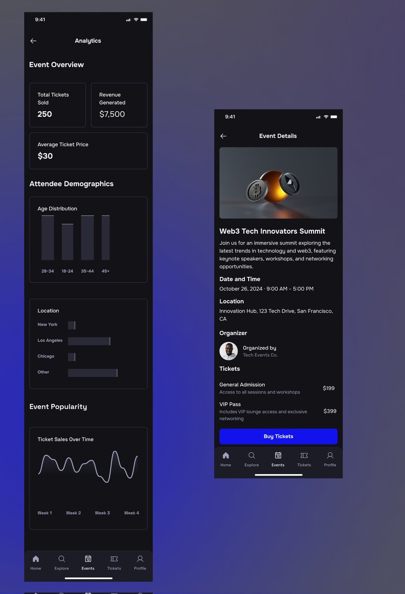 Budo10_'s tweet image. Designing the future of Web3 events! 🚀🎟️ As a UI/UX designer, I&apos;m building a mobile app for Web3 event and ticket management using #Figma. Seamless user experience meets blockchain innovation. Stay tuned for a sneak peek! 👀 #Web3 #EventTech #UIUX #FigmaDesign #TicketingApp&quot;