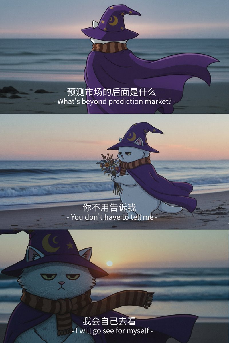 - 预测市场的后面是什么？
- 你不用告诉我
- 我会自己去看。

- What's beyond #PredictionMarkets ? -
- You don't have to tell me
- I will go see for myself -