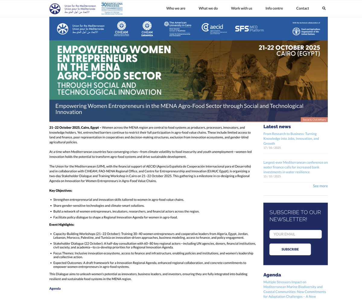 Funded by the EU and the UN, for the Mediterranean, yet purposefully the exclude the entrepreneurs that actually have the solutions in Israel. 

<a href="/EylonALevy/">Eylon Levy</a>