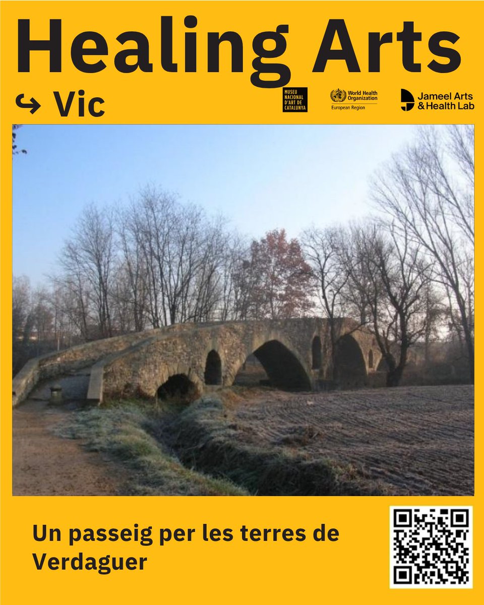 En el marc del Healing Arts Barcelona, us animem a participar a la ruta literària, artística i de salut que es farà a peu entre Vic i Folgueroles:

📌 Un passeig per les terres de Verdaguer
🗓️ Dissabte 25 d'octubre, 9 h
💳 Gratuït. Places limitades
🟠 tuit.cat/yhwhs