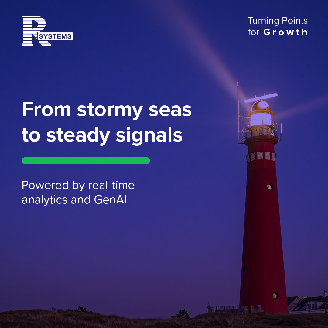 RSystems_Inc's tweet image. When markets shift, stay steady. ⚓
Let #RSystems’ #GenAI and real-time #Analytics be your lighthouse - guiding smarter, faster decisions through change.
Learn more: hubs.li/Q03PG17g0
#TurningPointsForGrowth #DataDriven #AIInsights #DataAnalytics #AIPowered