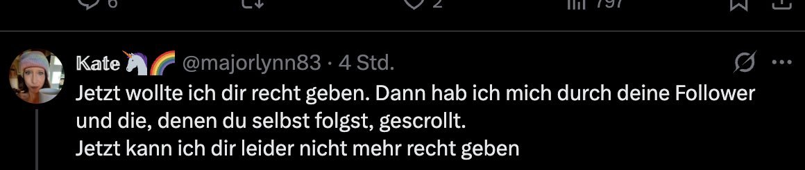 stefan_millius's tweet image. Woran unsere Gesellschaft krankt in einem einzigen Tweet, kurz übersetzt: «Ja, du hast recht, das kann ich aber nicht sagen, denn du hast die falschen Freunde.»

Lesen solche Leute ihr Zeugs danach eigentlich noch einmal selbst? Und merken nichts?